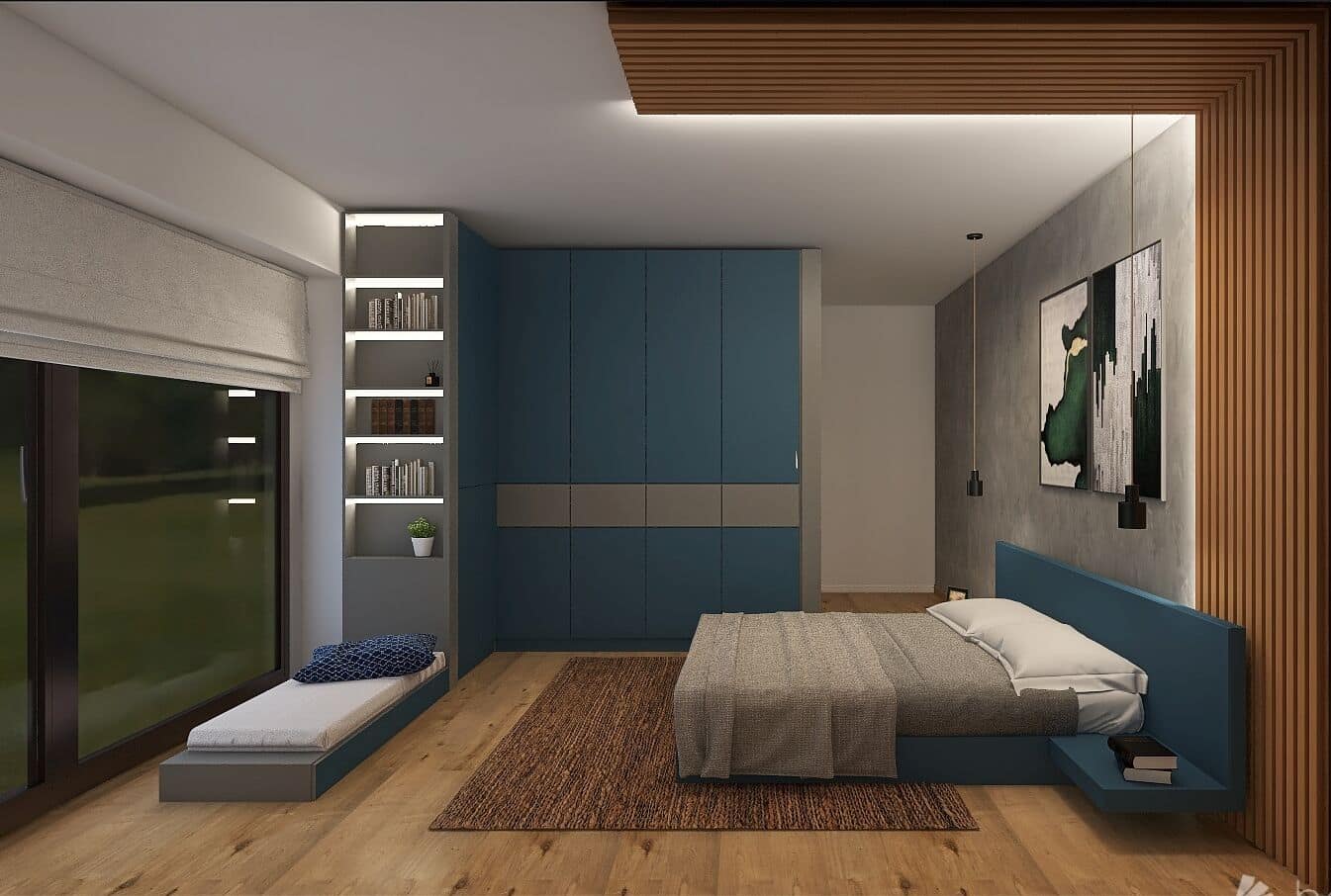 Simulare 3D: Dormitor