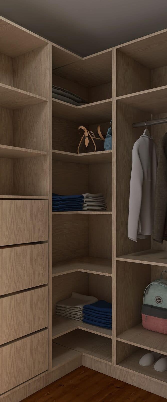 Simulare 3D: Dressing de colț