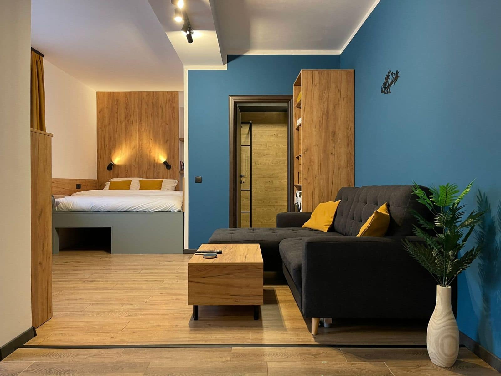 Zona de zi — Apartament în regim hotelier