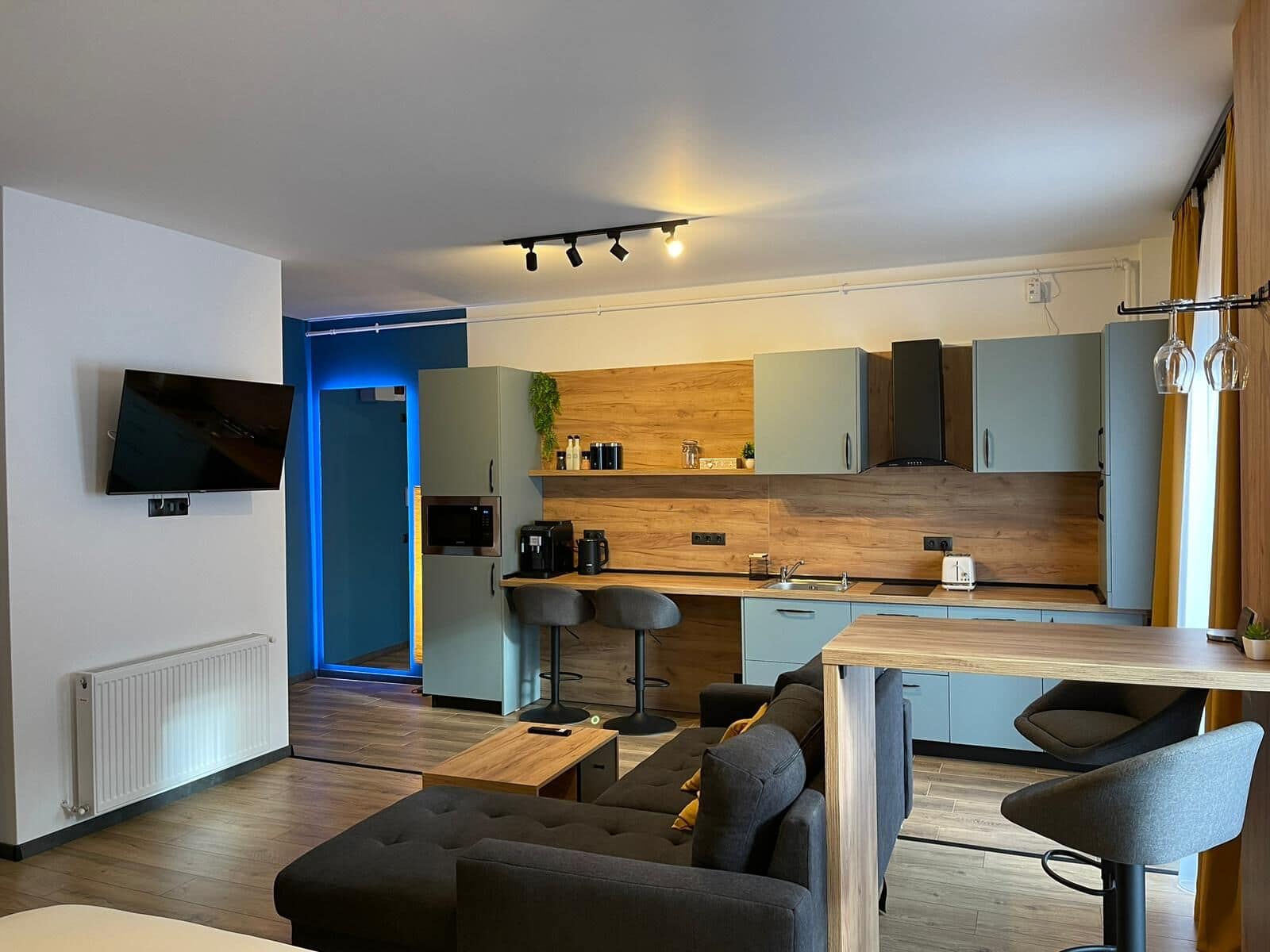 Zona de zi — Apartament în regim hotelier