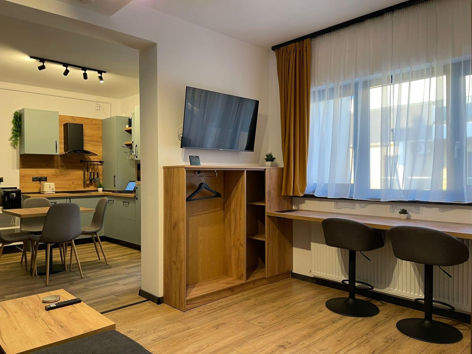 Zona de zi — Apartament în regim hotelier